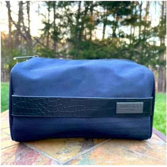 SET of 2! Jimmy Choo Matching Travel AND Mini Matching Makeup Toiletries Bag - Picture 5 of 9